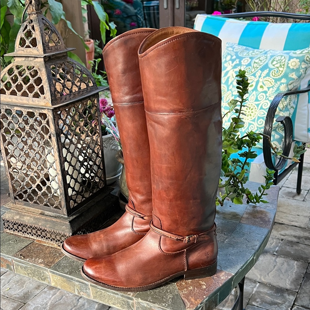 Frye Melissa cognac Boots 8